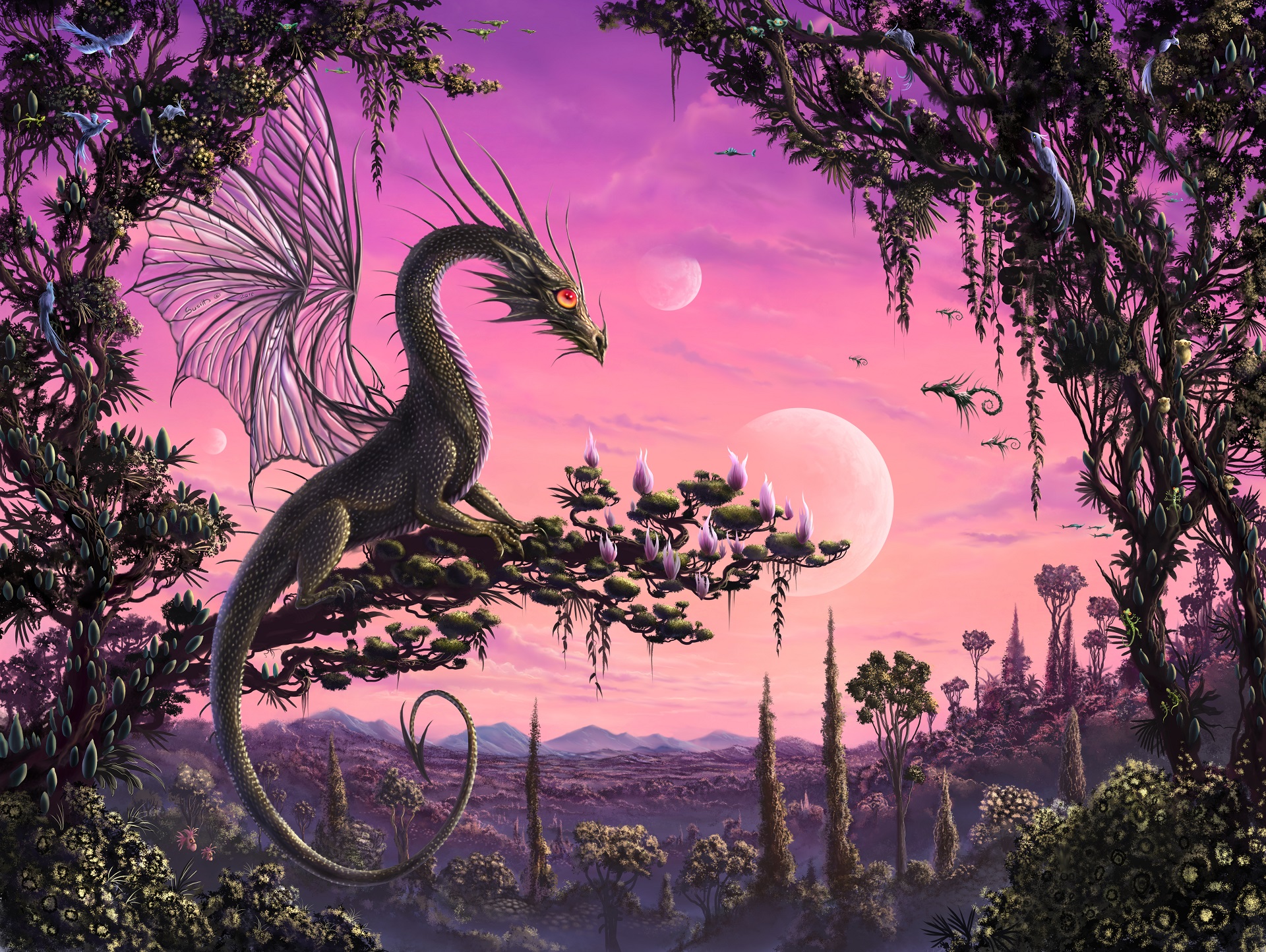 Hiker crossing a rocky stream